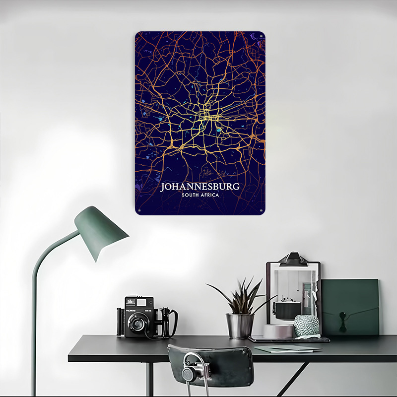 Johannesburg Stadtplan Poster  – Home Decor Johannesburg Bewertung und Preis