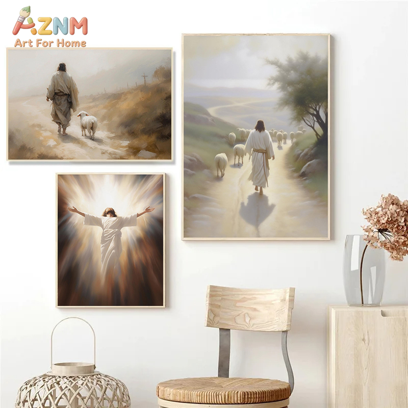 AZNM Jesus Christus Rahmenlose – Home Decor Jesus Bewertung und Preis