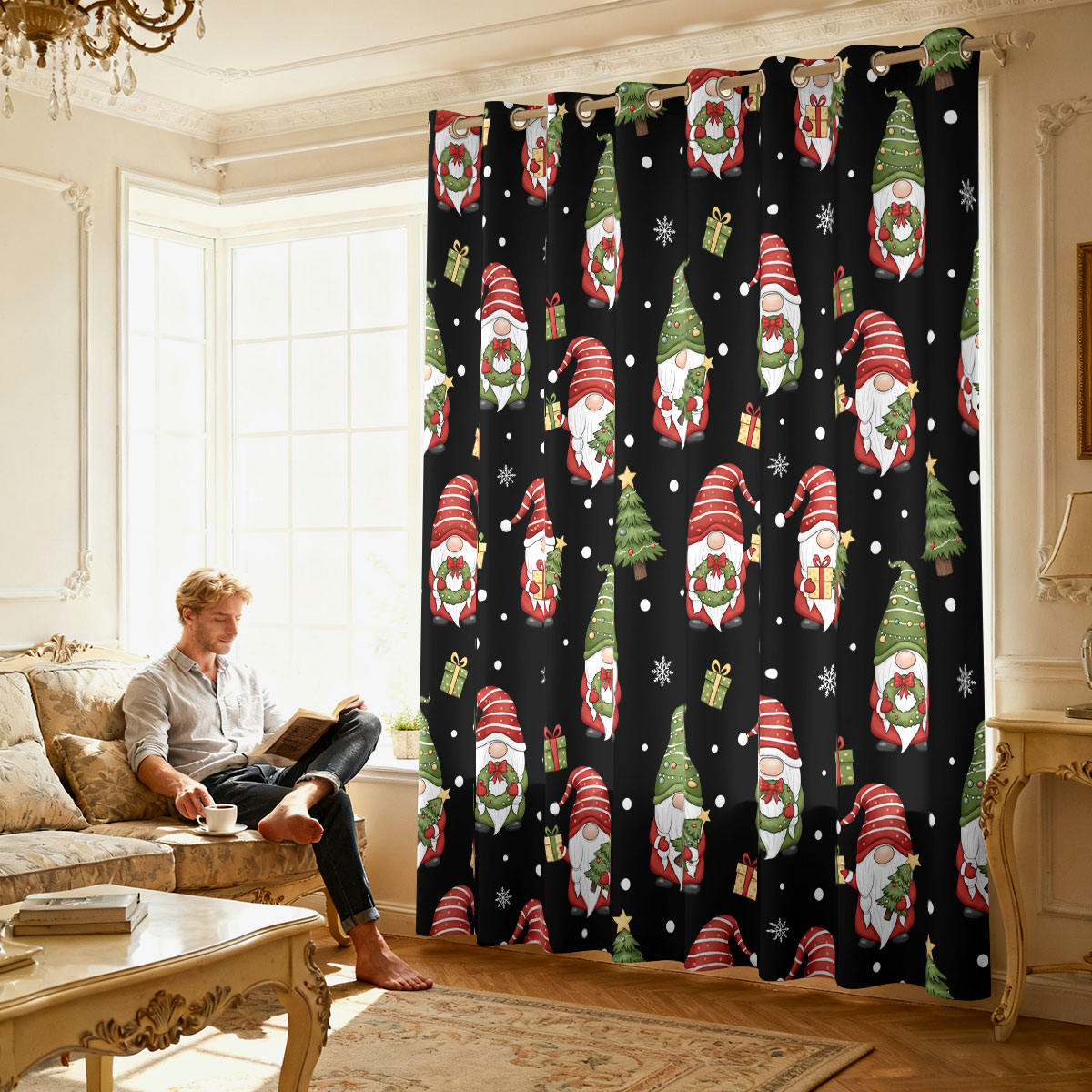 Weihnachtswichtel Weihnachtsba – Home Decor Curtain Bewertung und Preis